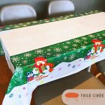 Nappe verte de noel