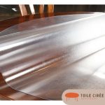 Toile cirée ronde translucide